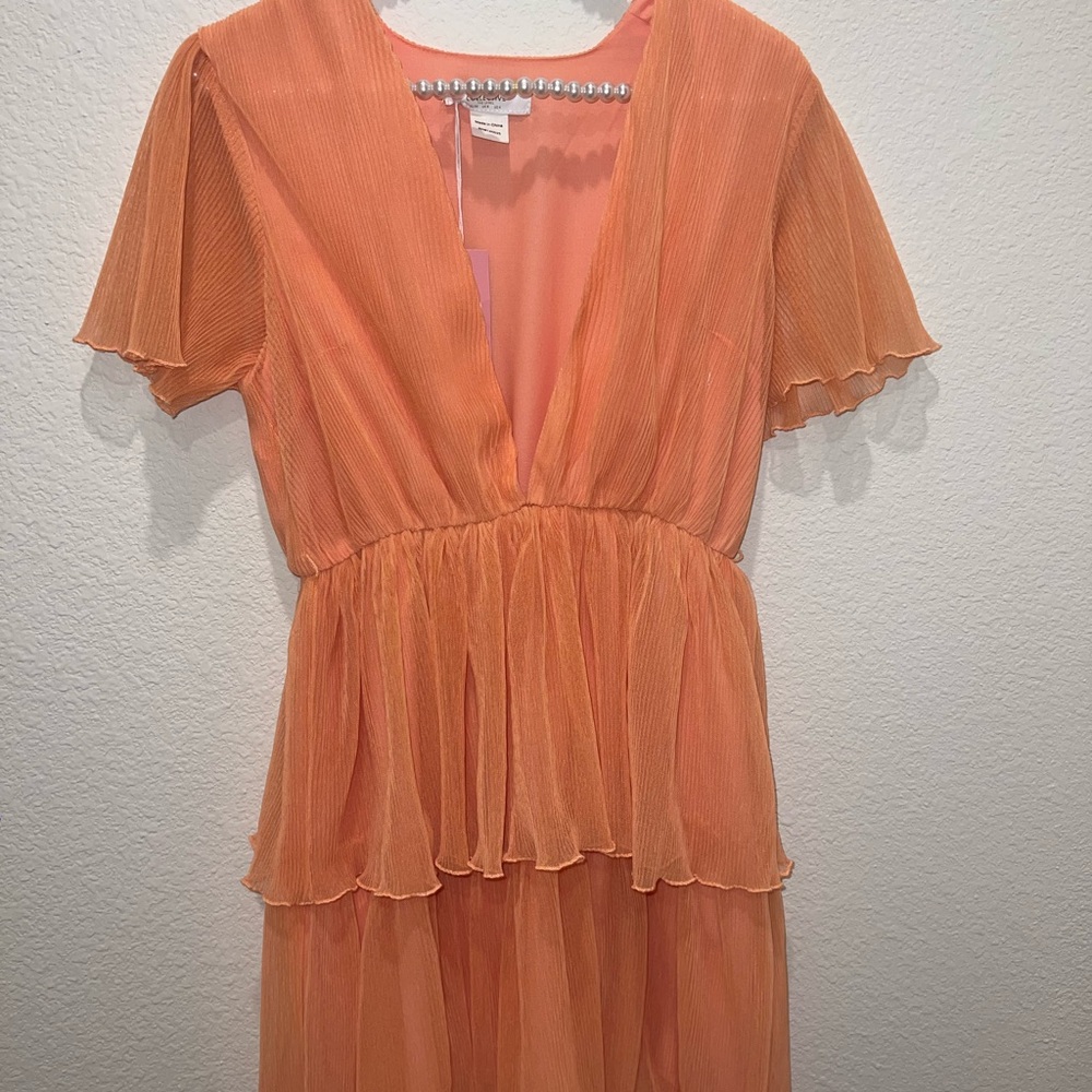 Collective the Label plunge front mini dress NWT